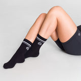 Calcetin Mujer 2 Pack Quarter Negro Bsoul