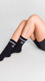 Calcetin Mujer 2 Pack Quarter Negro Bsoul