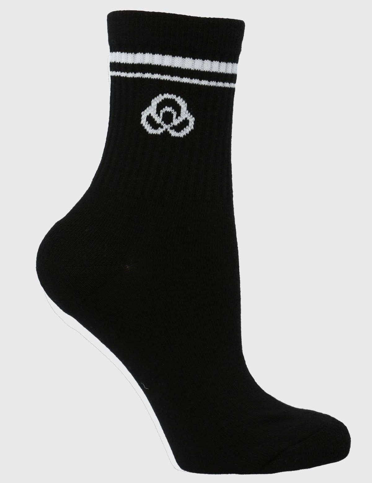 Calcetin Mujer 2 Pack Quarter Negro Bsoul