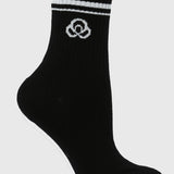 Calcetin Mujer 2 Pack Quarter Negro Bsoul