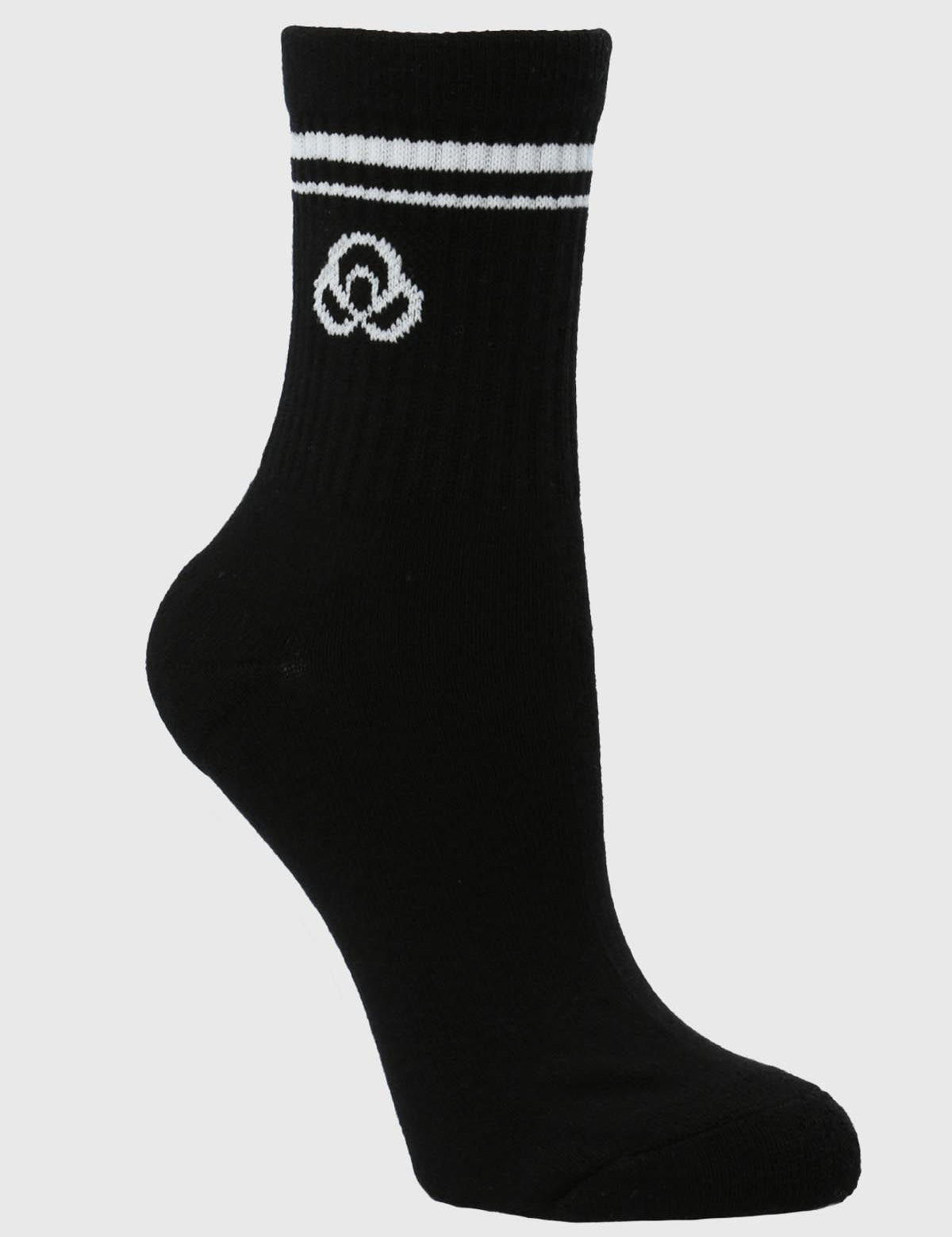 Calcetin Mujer 2 Pack Quarter Negro Bsoul