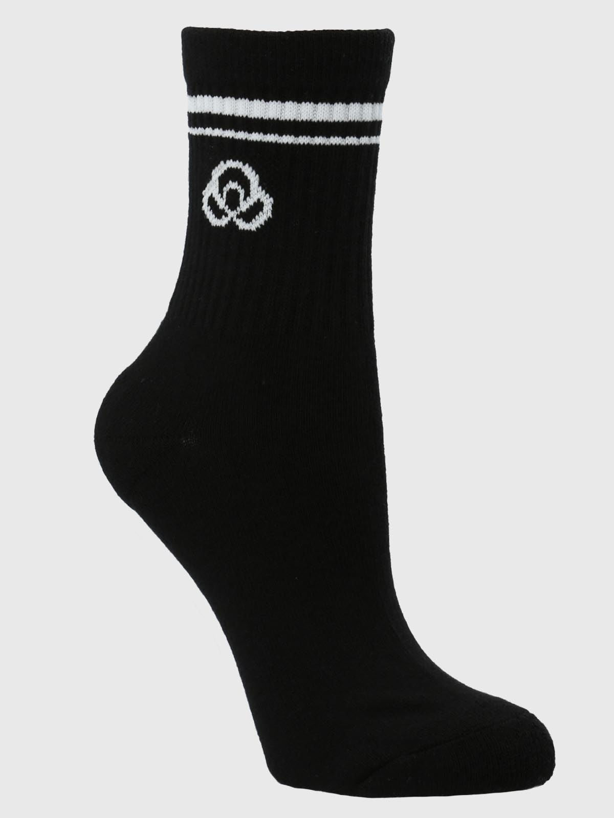 Calcetin Mujer 2 Pack Quarter Negro Bsoul