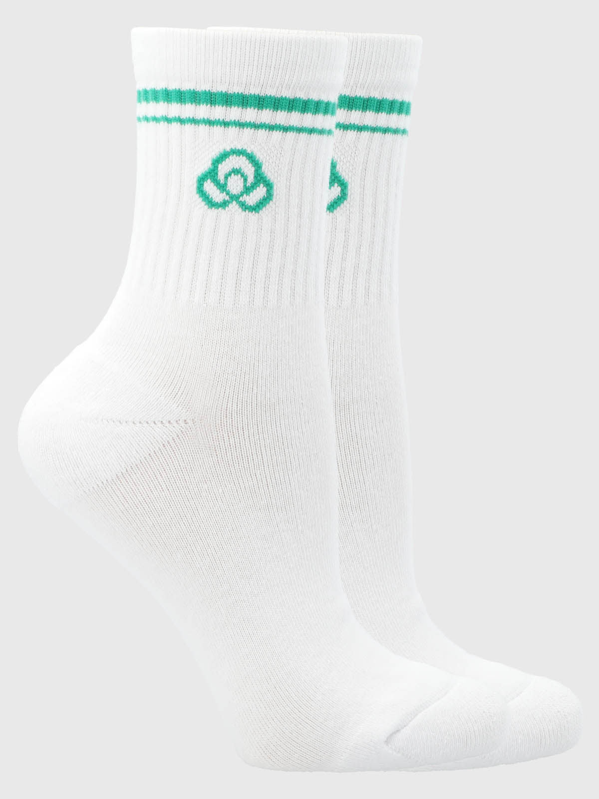 Calcetin Mujer 2 Pack Quarter Blanco Bsoul